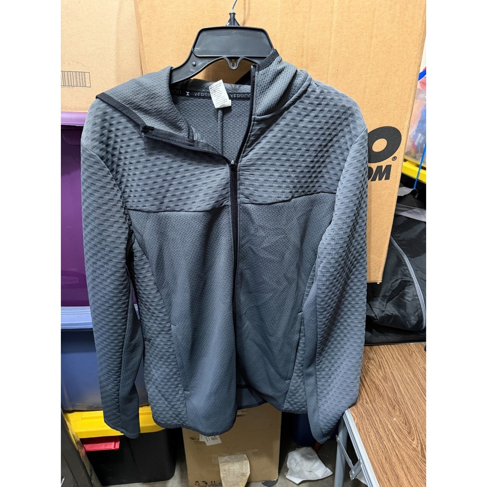 Xersion Men's Highland Gray Full Zip Hoodie Jacket Size‎ S New w/ Tags
